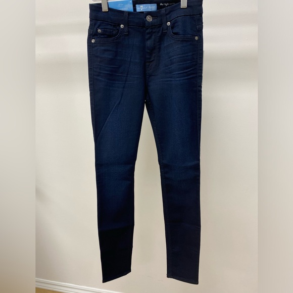 High Waist Skinny, 7 For All Mankind Denim Jeans - Picture 2 of 6